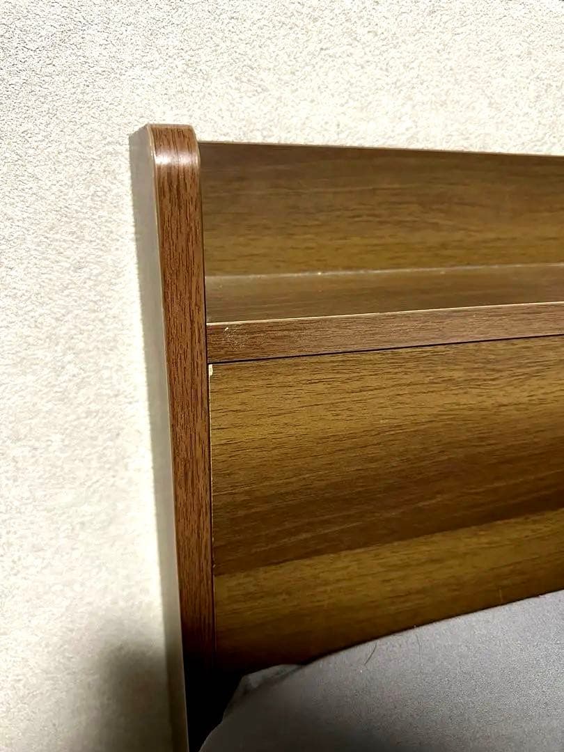 ベッド ベッドフレーム セミダブル ボンネルコイルマットレス付き 収納 引き出し