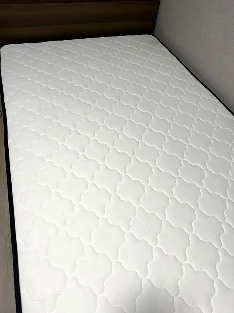 ベッド ベッドフレーム セミダブル ボンネルコイルマットレス付き 収納 引き出し