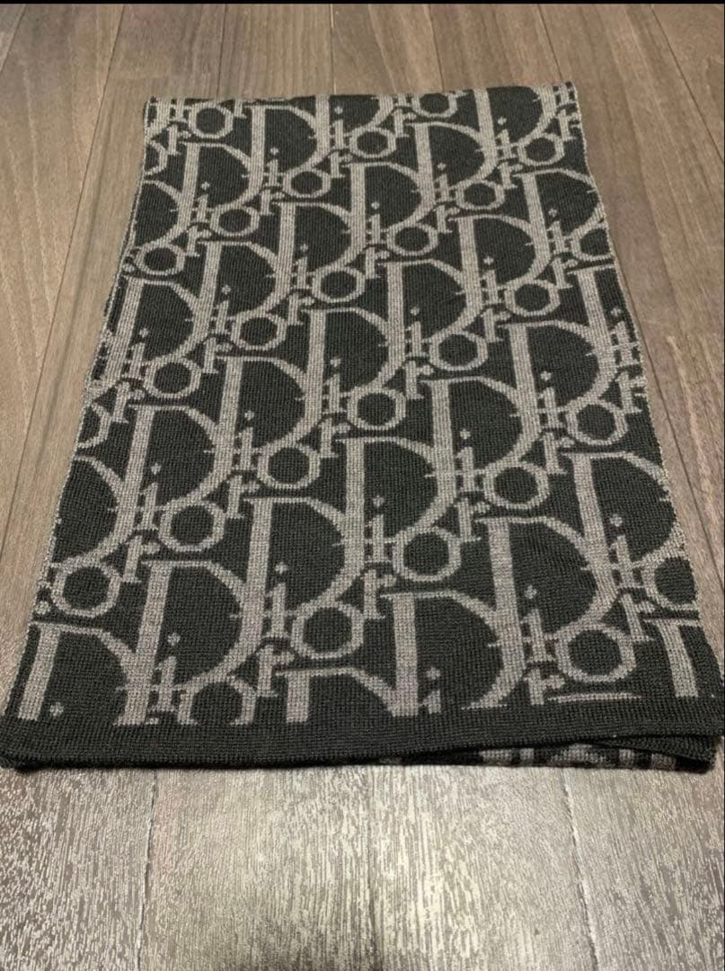 DIOR（ディオール）オブリーク　トロッター　ロゴマフラー