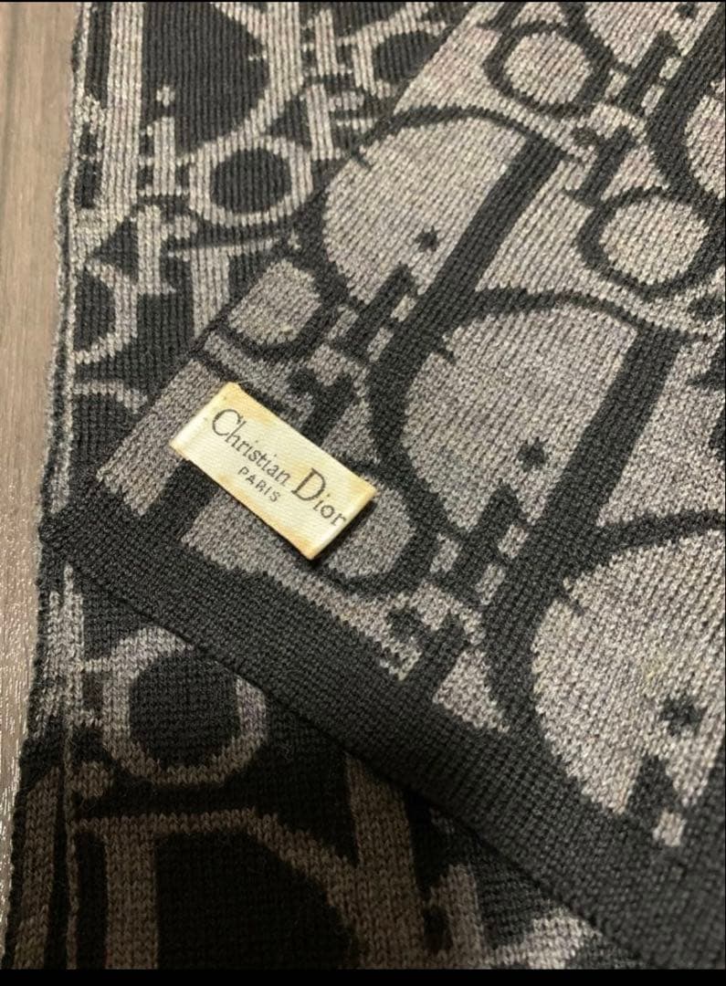 DIOR（ディオール）オブリーク　トロッター　ロゴマフラー