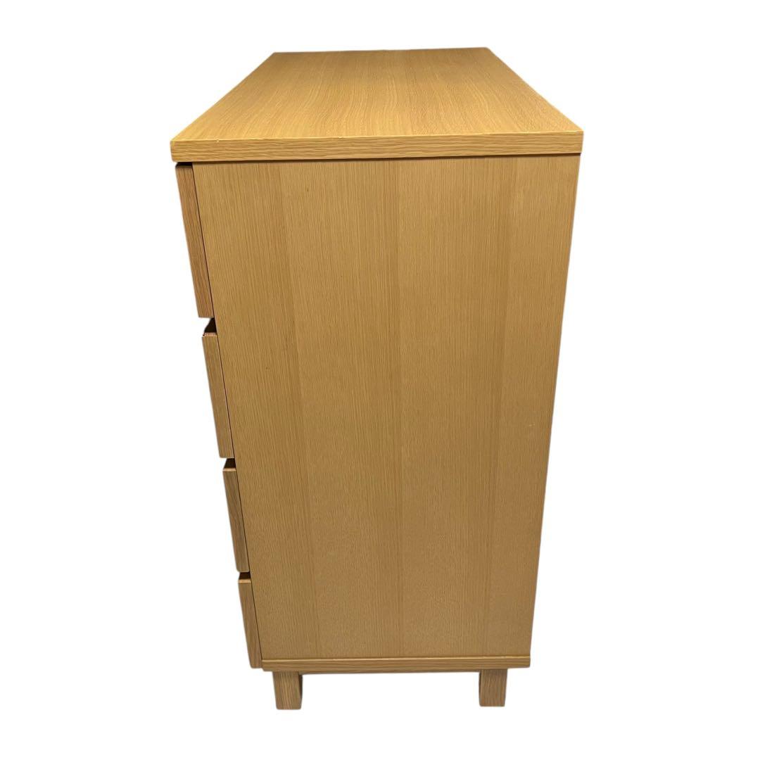 【美品】【廃盤品】タンス　チェスト　4段　オーク材 800×400×830