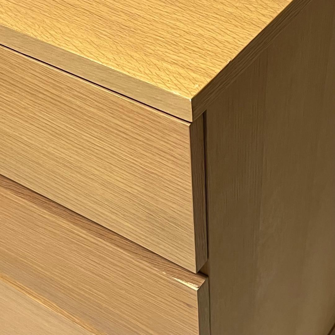 【美品】【廃盤品】タンス　チェスト　4段　オーク材 800×400×830