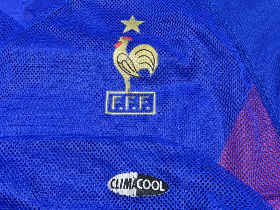 2002 日韓W杯 フランス代表　ホーム　オーセンティック　ユニフォーム　タグ付
