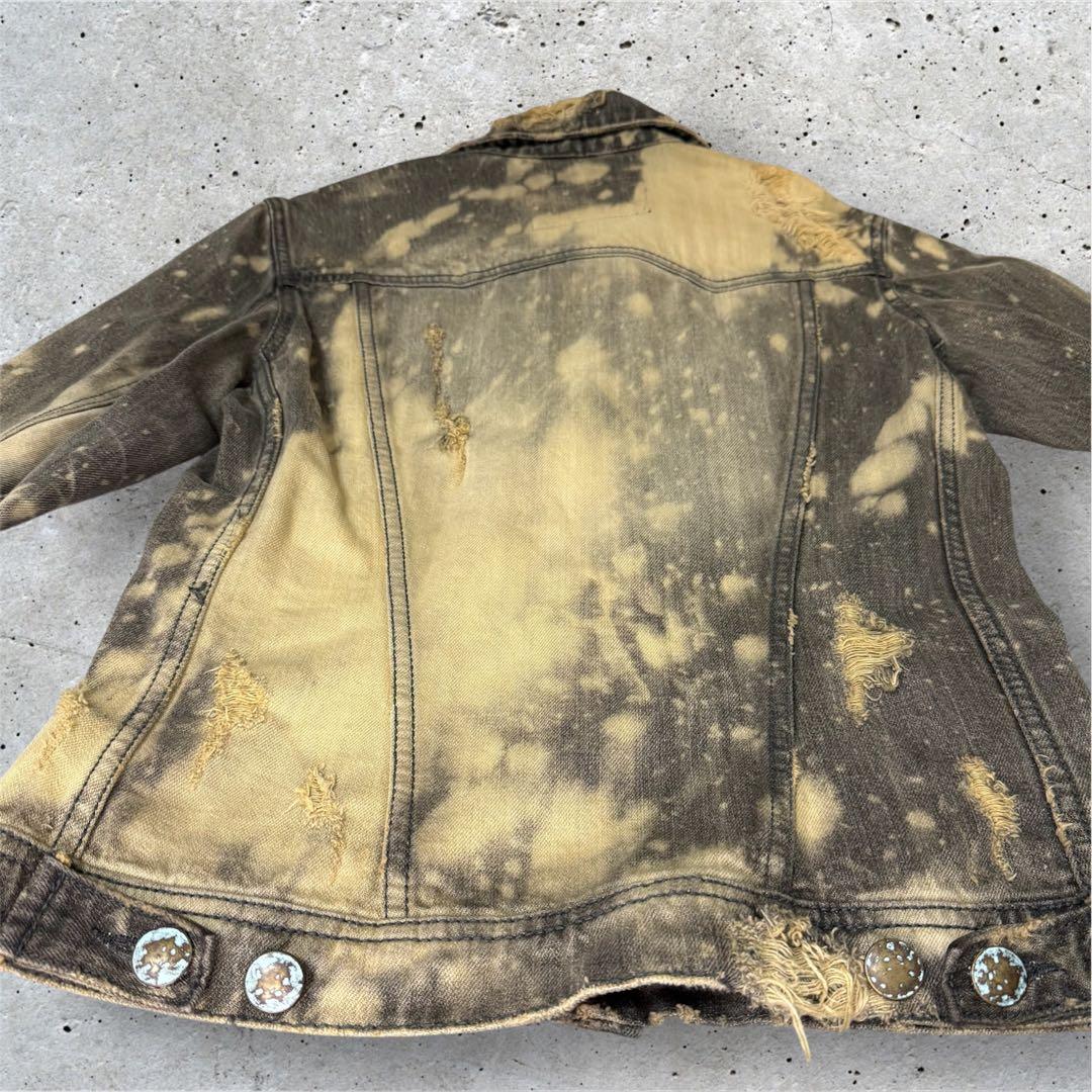 【入手困難】00s Y2K goa ダメージ デニムジャケット 韓国 古着 ゴア