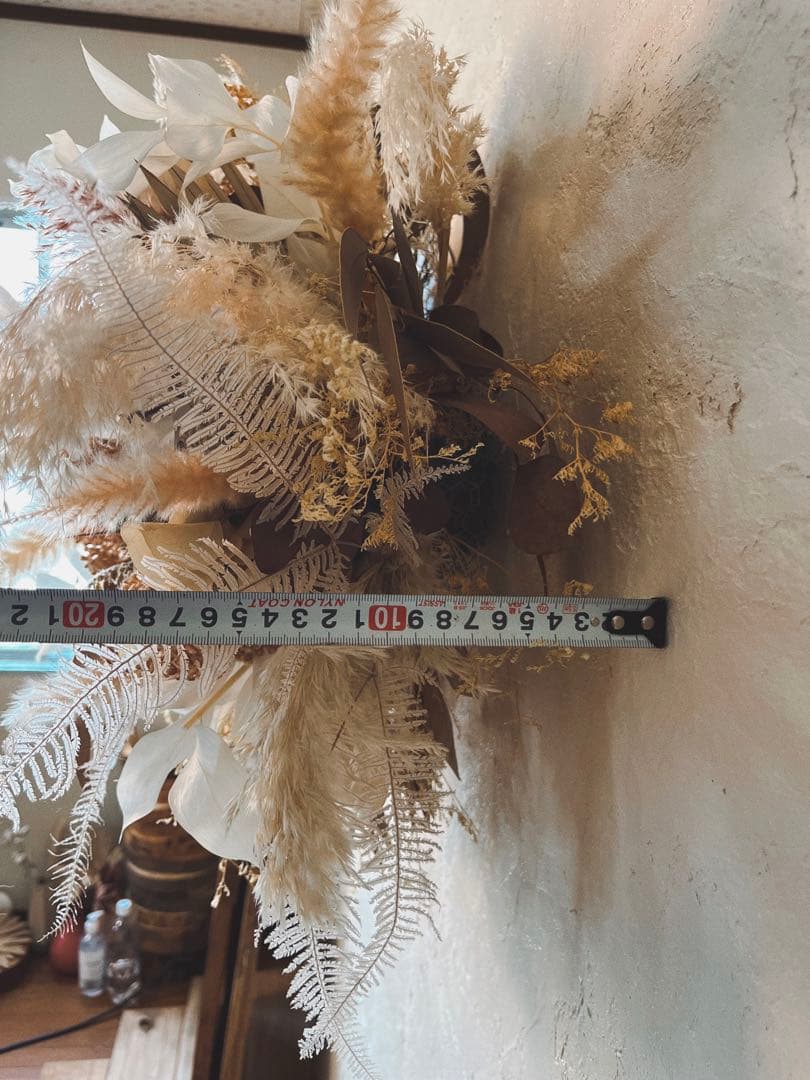特大ドライフラワーオブジェ ウォールデコレーション