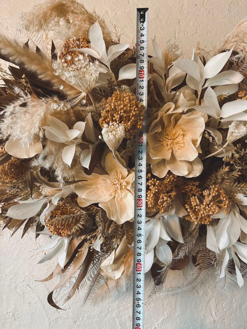 特大ドライフラワーオブジェ ウォールデコレーション