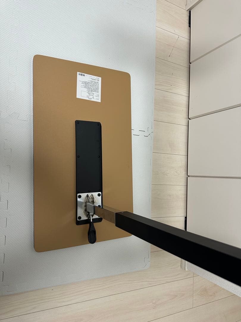 不二貿易 昇降式テーブル 幅70×奥行40×高さ55cm~75cmガス昇降