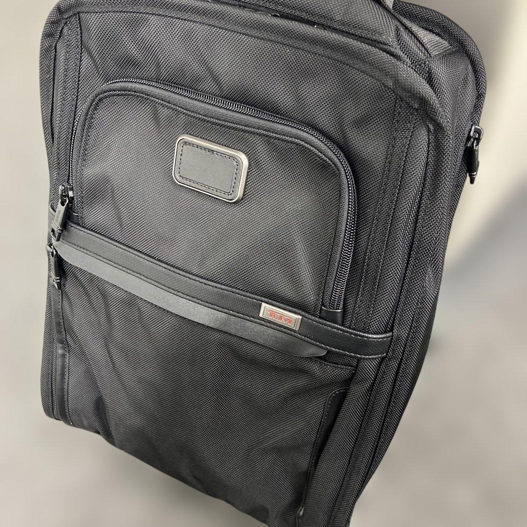 TUMI ALPHA3スリムエクスパンダブルバッグパック黒未使用級