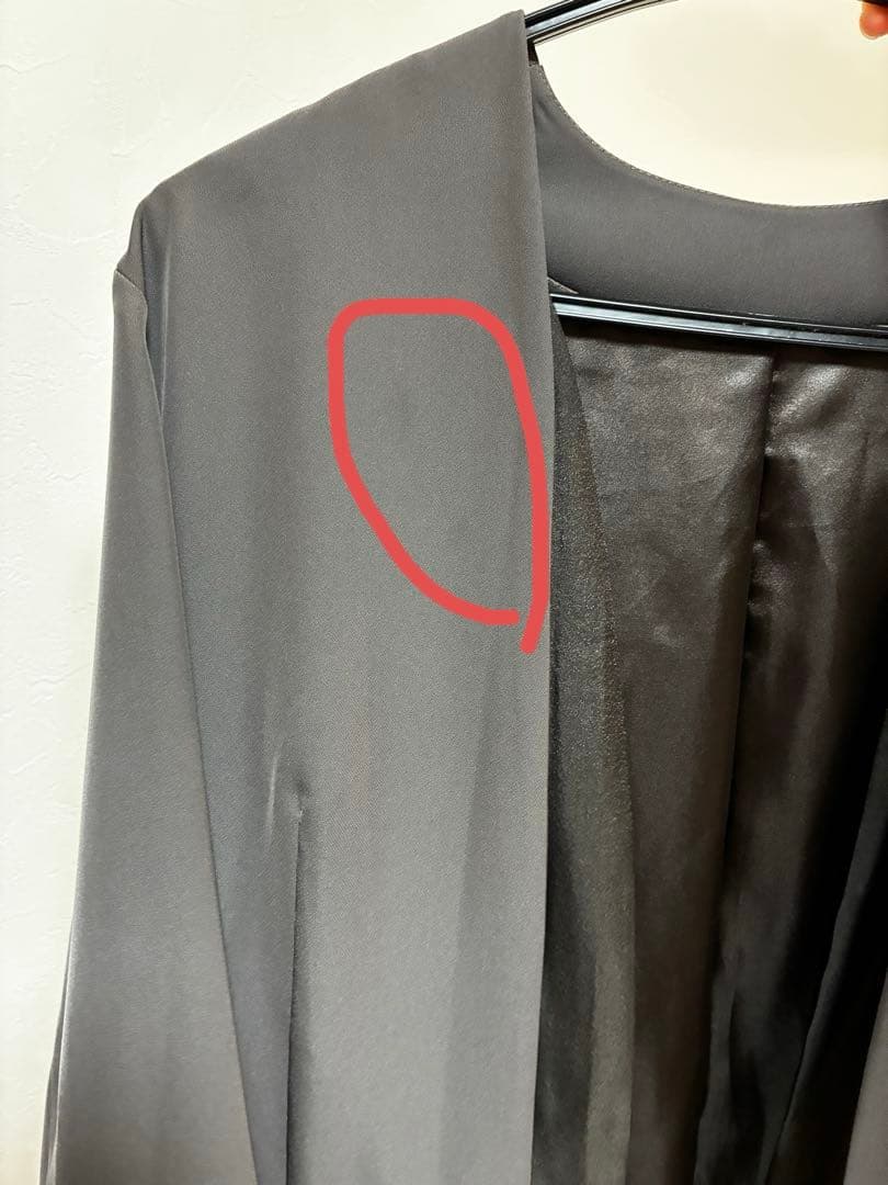 パンツドレス フロントシアージャケット ワイドパンツ オールインワン kana