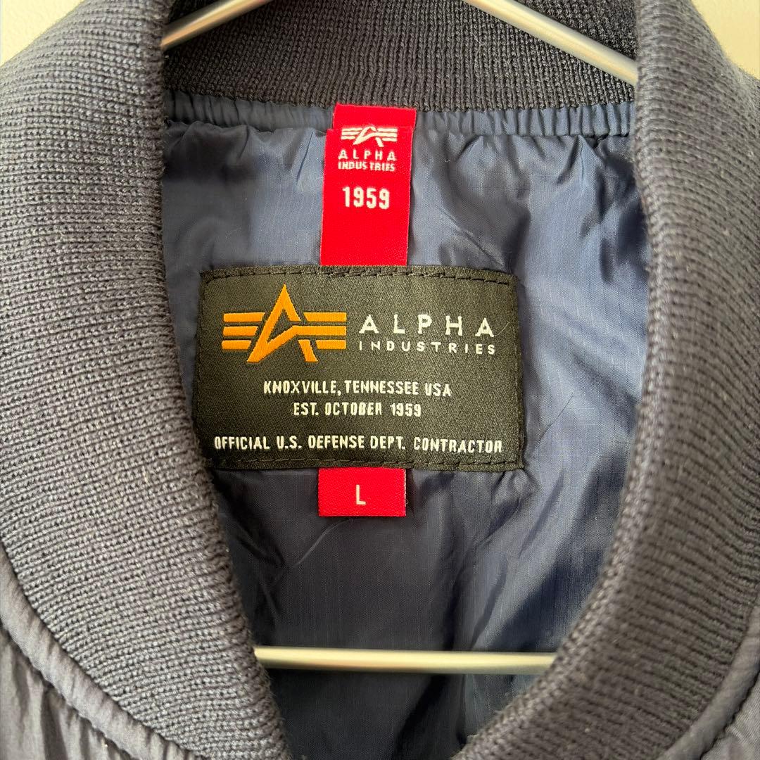 未使用　タグ付き　アルファインダストリーズ　ネイビー