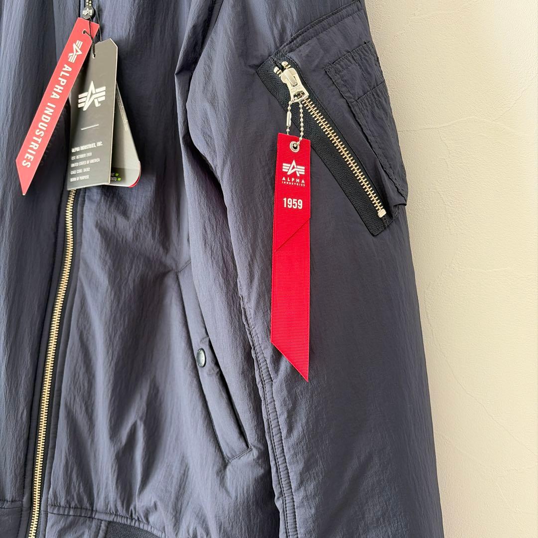 未使用　タグ付き　アルファインダストリーズ　ネイビー