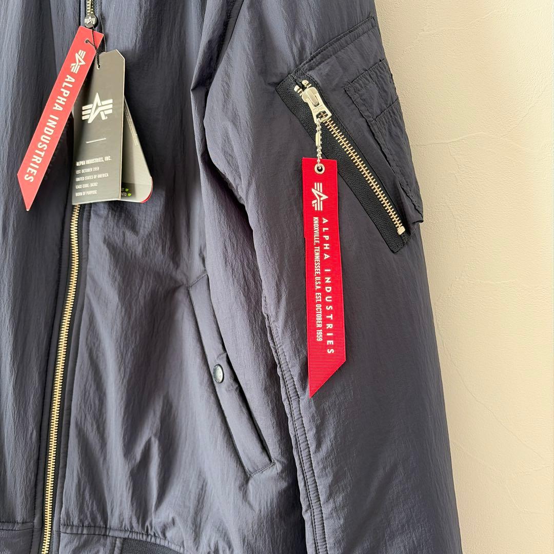 未使用　タグ付き　アルファインダストリーズ　ネイビー