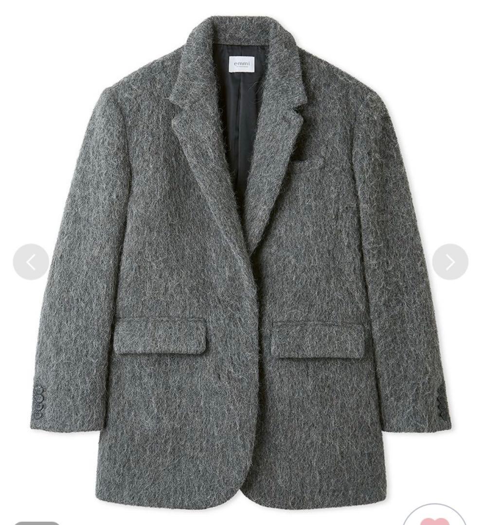 【新品未使用】シャギーテーラードジャケットコート　emmi コート　ジャケット