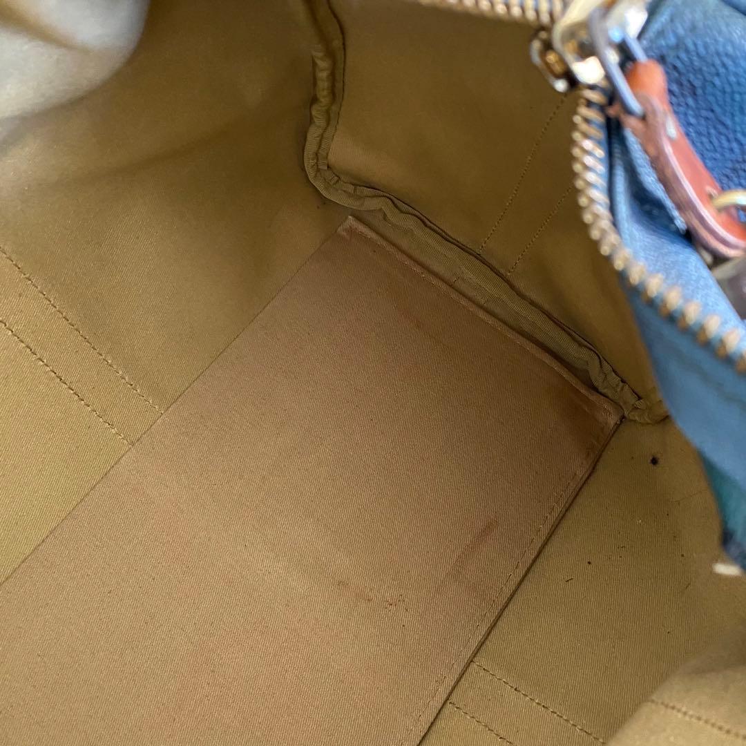 ポロラルフローレン　ボストンバッグ　PVCレザー　ショルダー　チェック柄　旅行