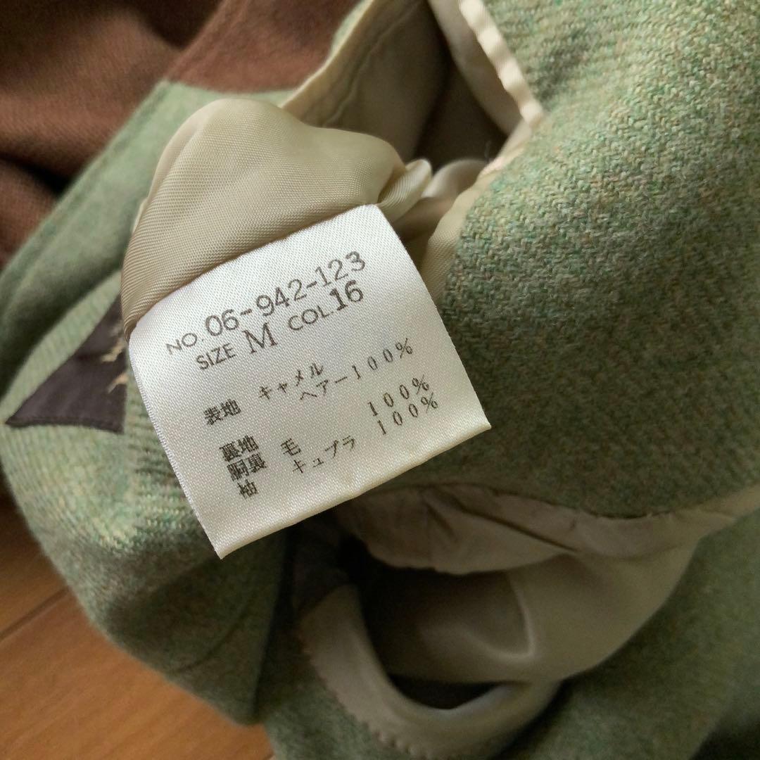 キャメル100%PaulStuartポールスチュアート ハンティングジャケットM