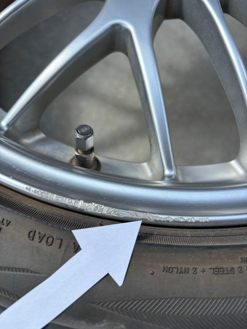 BBS17インチホイール　1本づつの出品　4本一緒に購入下さい。①