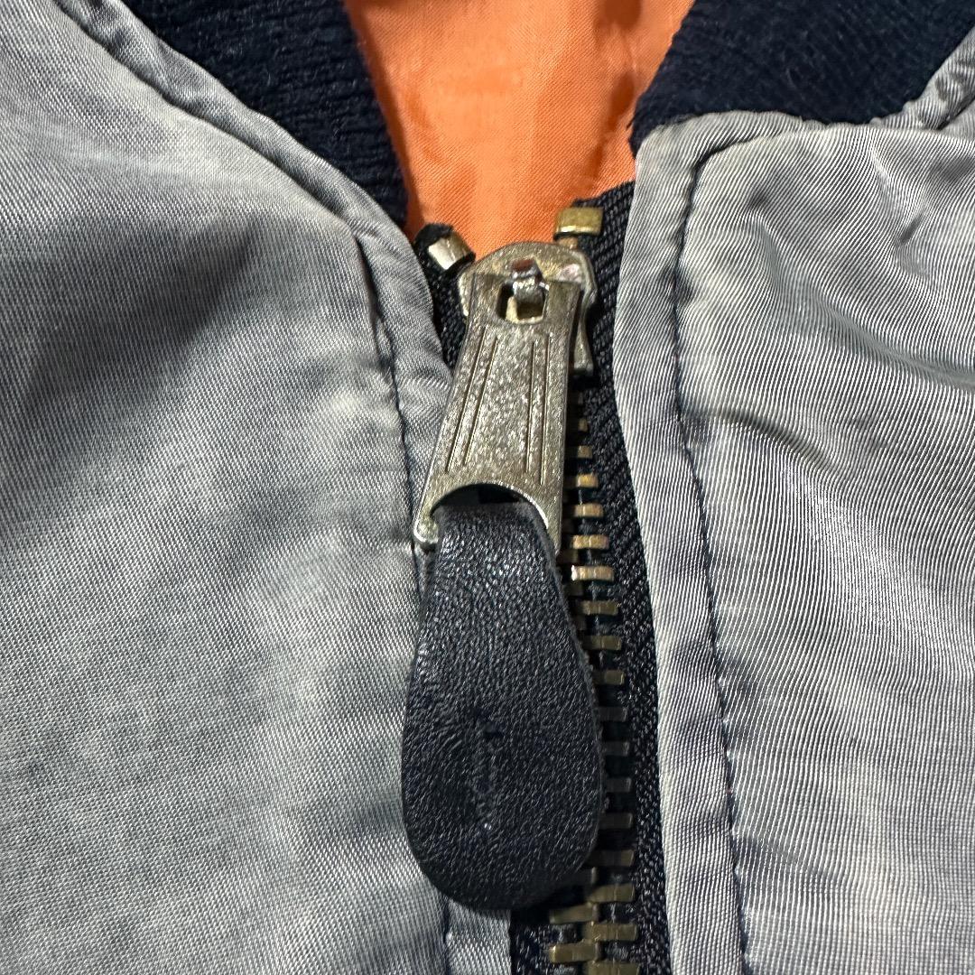 90s MA1 民間品 フライトジャケット フェード グランジ グレー