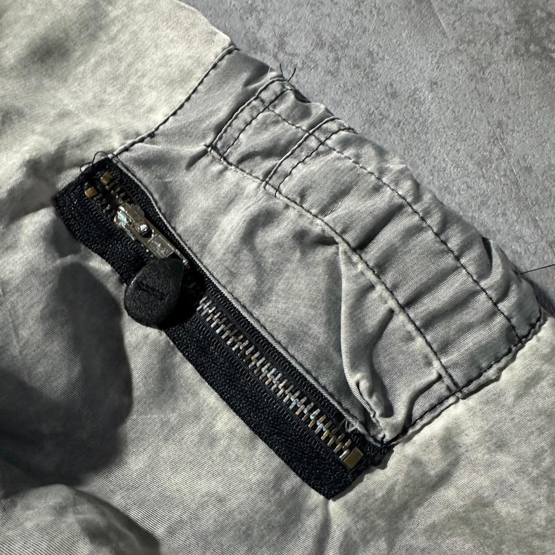 90s MA1 民間品 フライトジャケット フェード グランジ グレー