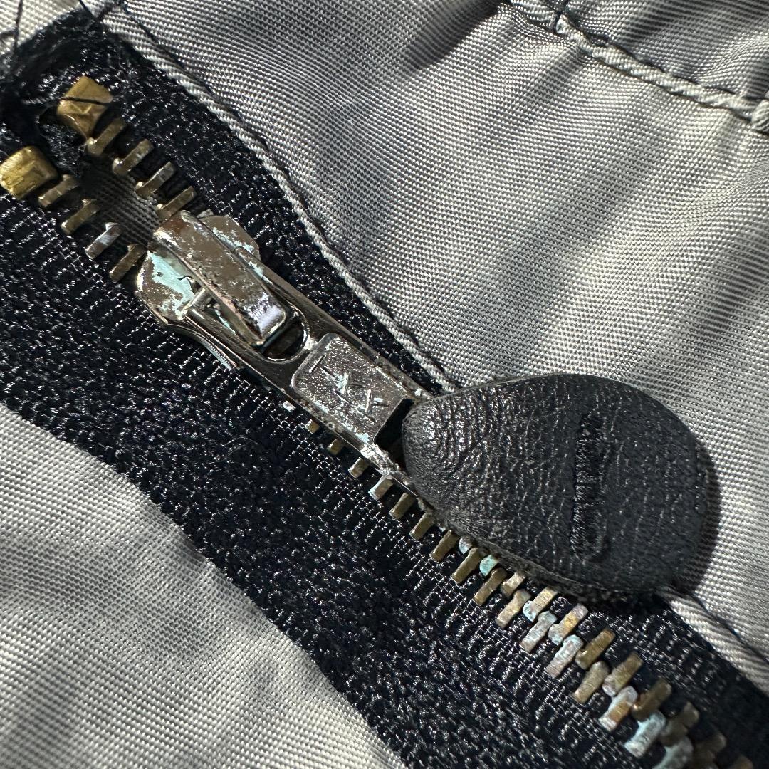 90s MA1 民間品 フライトジャケット フェード グランジ グレー