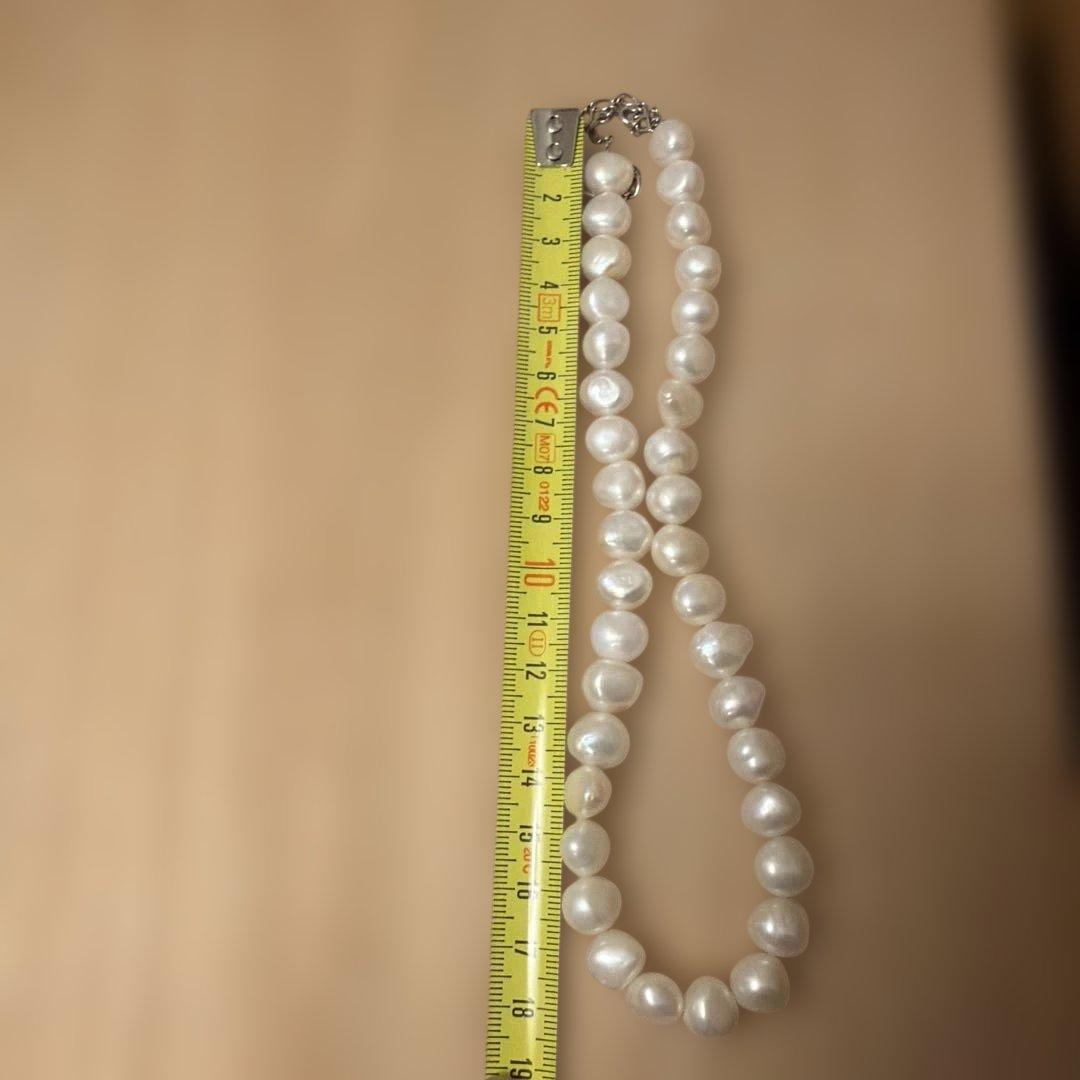 agete アガットバロックパールネックレス　淡水パールシルバー金具【刻印あり】