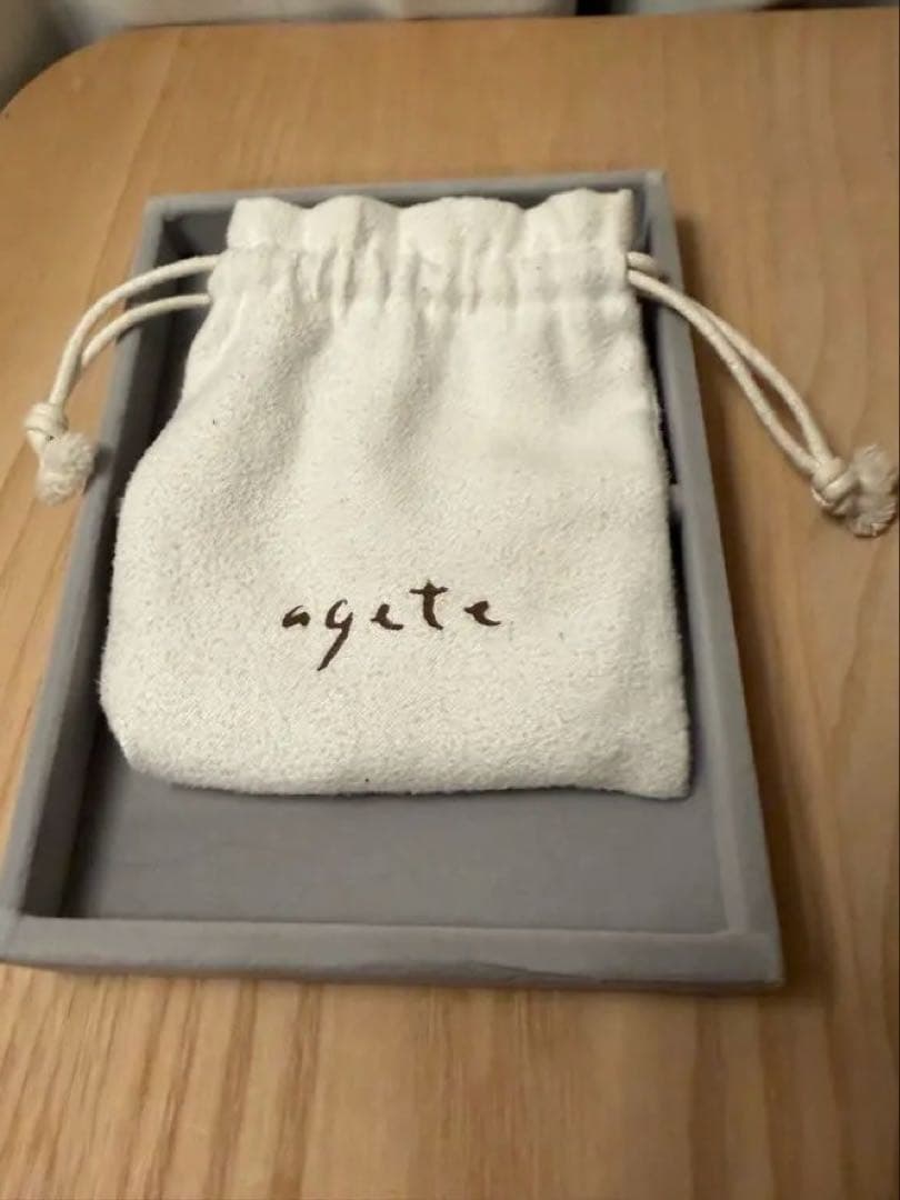 agete アガットバロックパールネックレス　淡水パールシルバー金具【刻印あり】