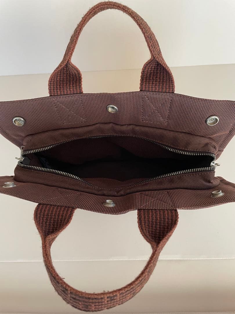 エルメスエールライン　PMトートバッグ　ブラウン