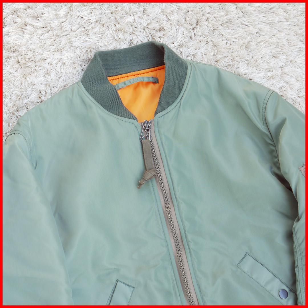 こ*お様 ヒューストン MA-1 日本製 フライトジャケット オリーブグリーン