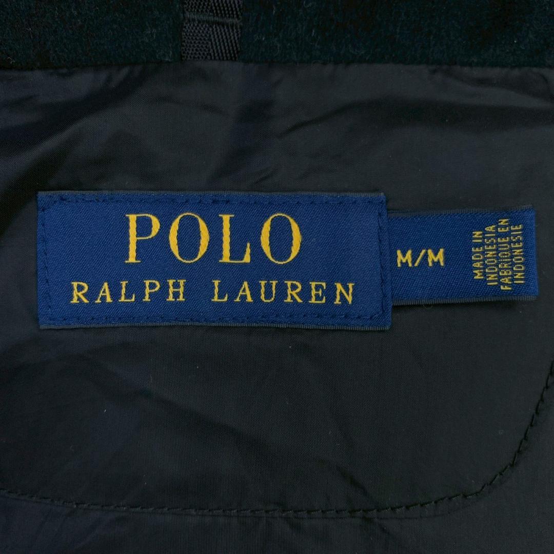 ポロラルフローレン ダウンベスト ビッグポニー 星条旗ワッペン 黒 M　D848