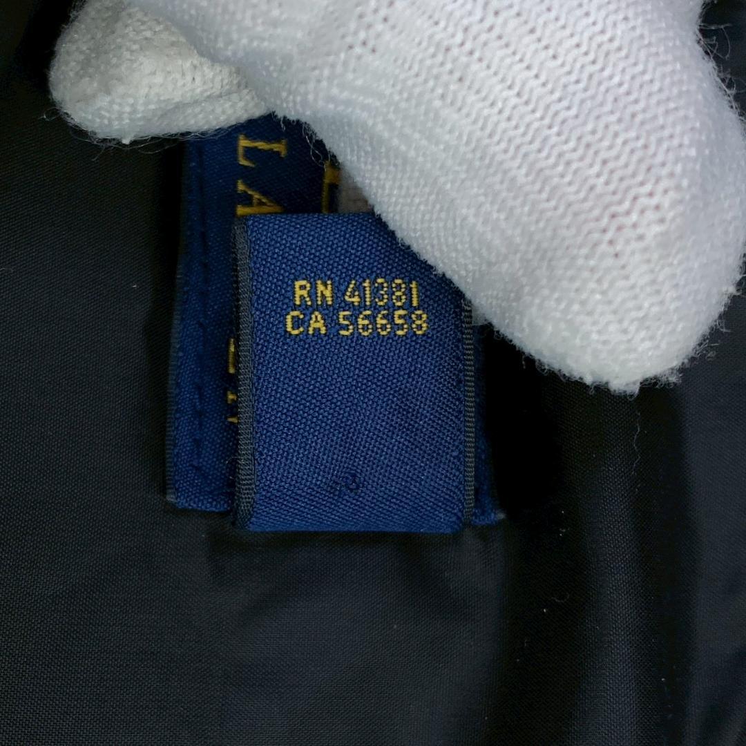 ポロラルフローレン ダウンベスト ビッグポニー 星条旗ワッペン 黒 M　D848