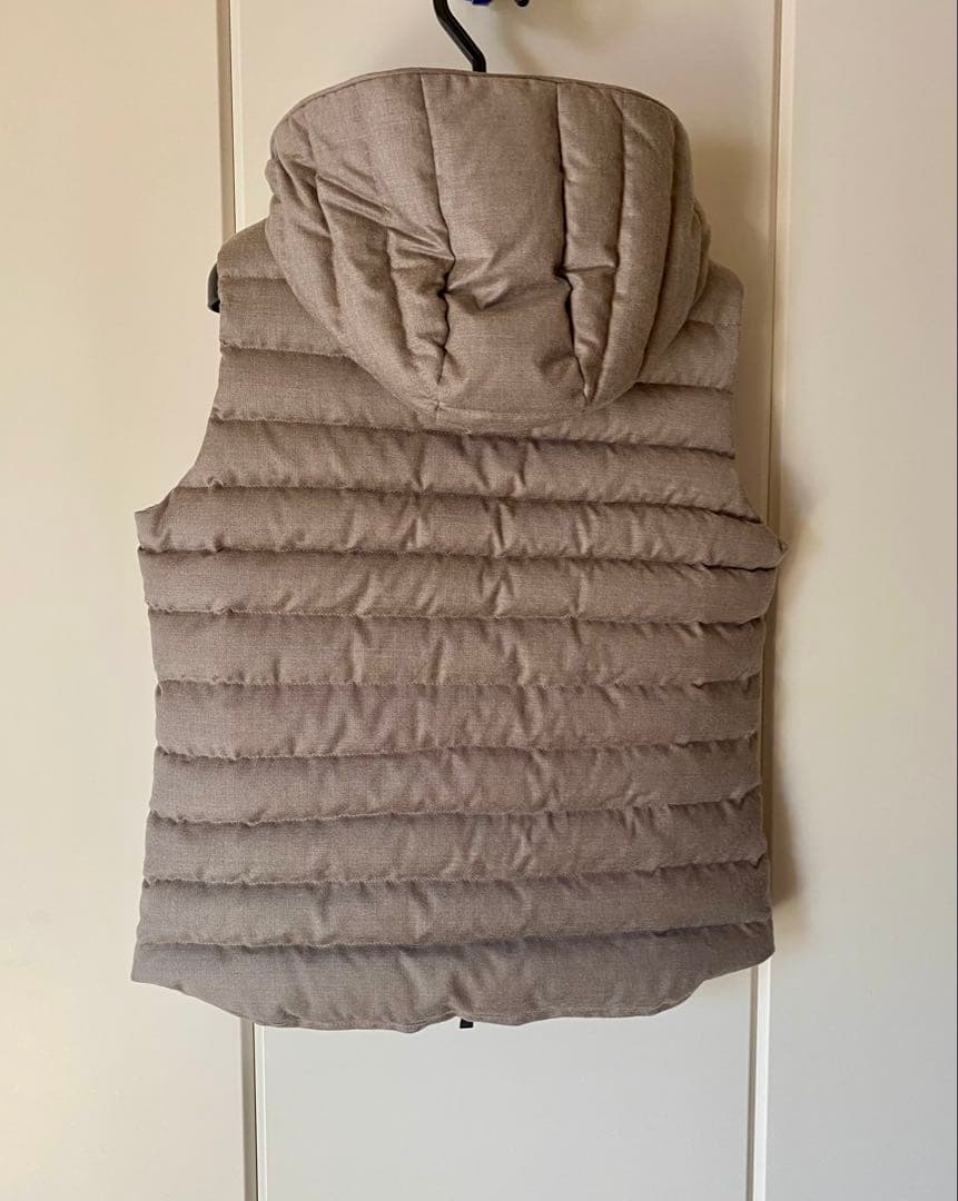 【Rainbow】TATRAS タトラス　フード　ダウンベスト　L シルク