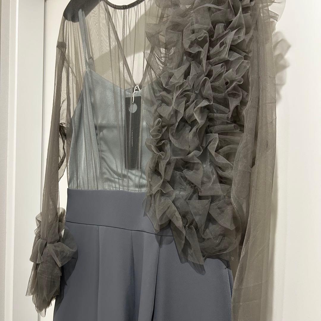 新品 ラグナムーン M フリルチュールコンビネゾン 結婚式 ドレス