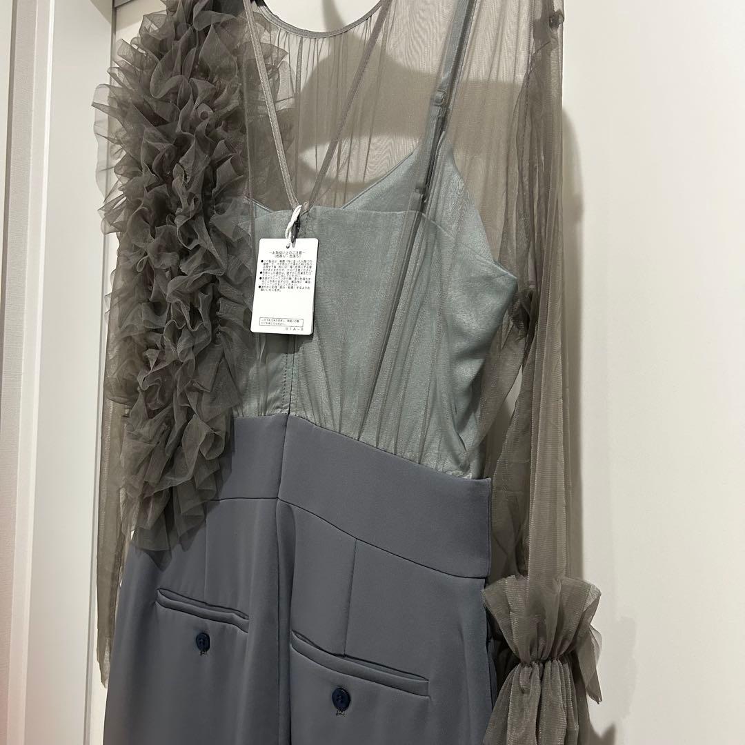 新品 ラグナムーン M フリルチュールコンビネゾン 結婚式 ドレス