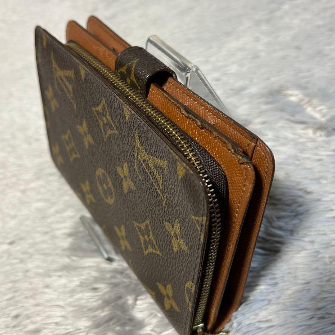 ルイヴィトン モノグラム ポルト パピエ ジップ　二つ折りコンパクトウォレット