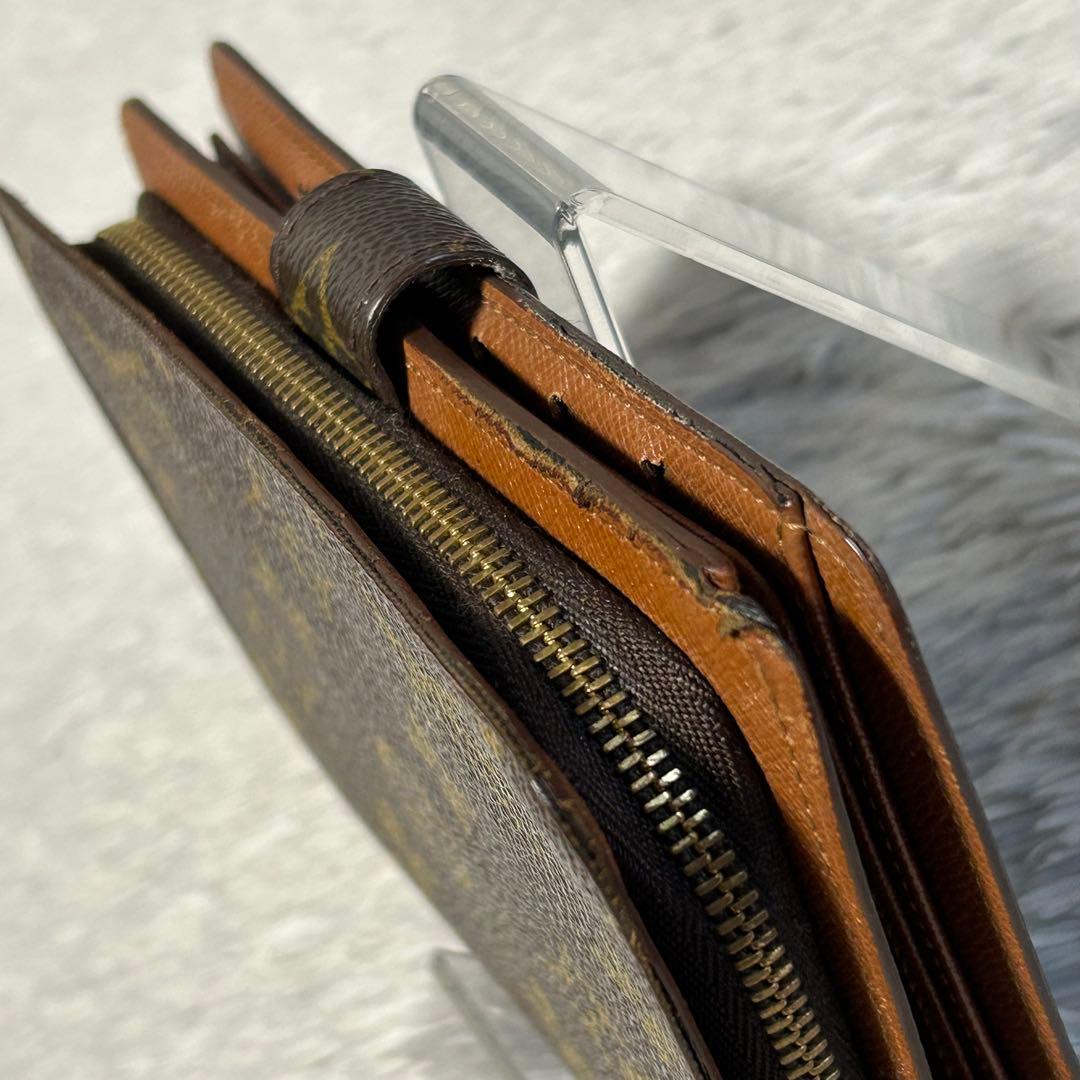 ルイヴィトン モノグラム ポルト パピエ ジップ　二つ折りコンパクトウォレット