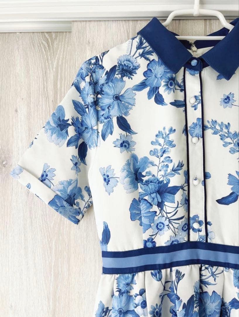 ワンピース Chouchou fleur bicolor one-piece