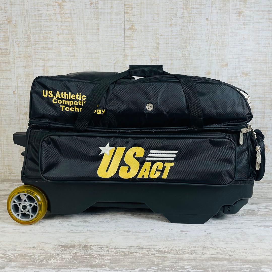 【希少品】US ACT ボウリングバッグ　【3個用】キャスター付　2way