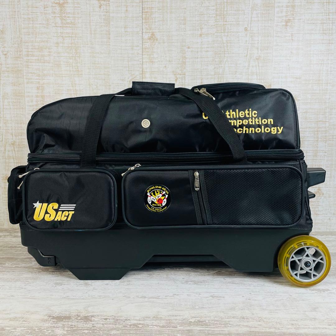 【希少品】US ACT ボウリングバッグ　【3個用】キャスター付　2way