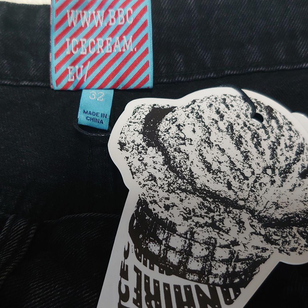 海外限定☆Icecream dog プリント デニムジーンズ ショートパンツ