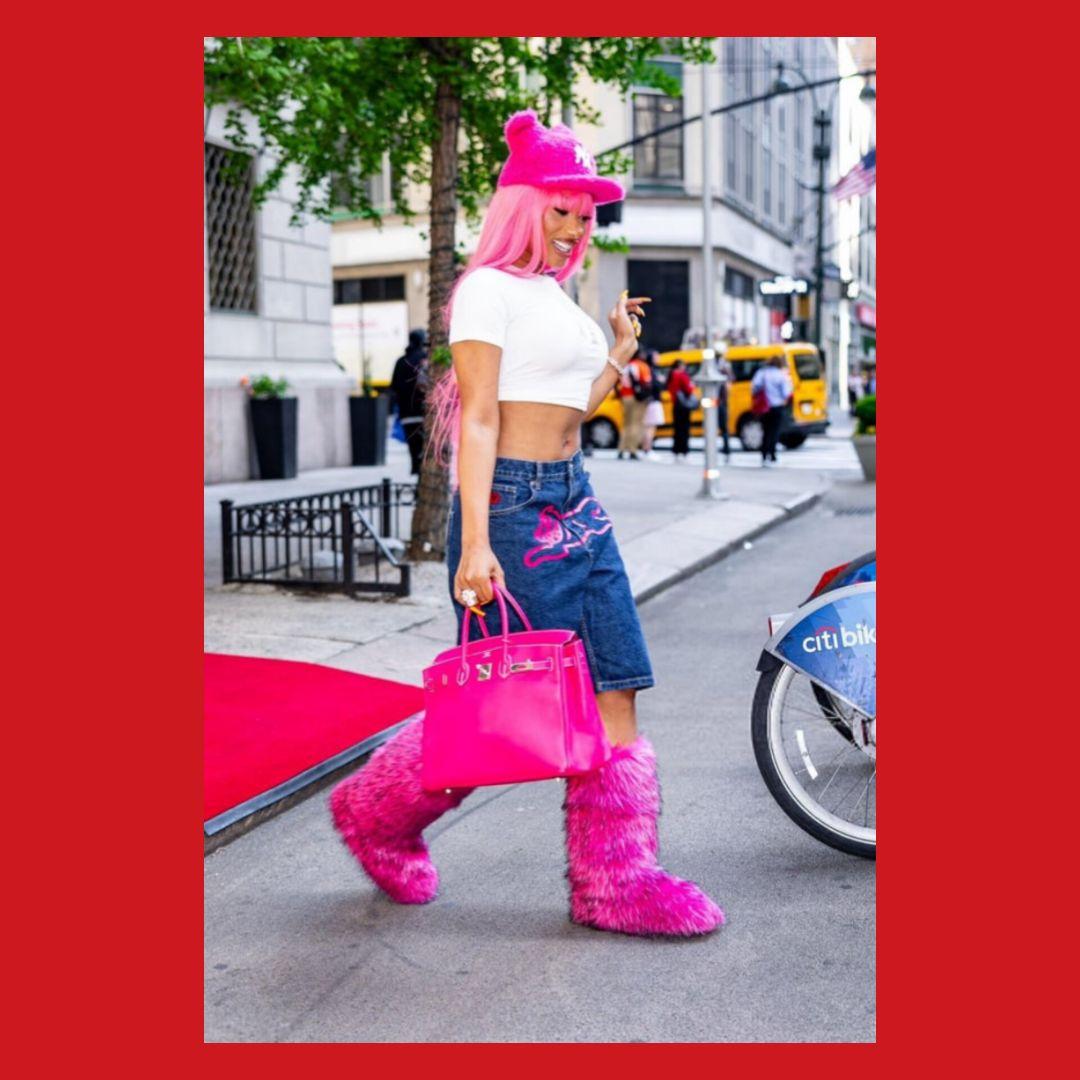 海外限定☆Icecream dog プリント デニムジーンズ ショートパンツ