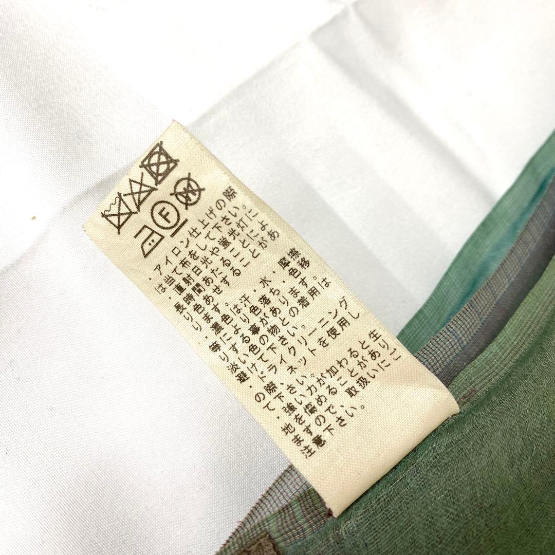 寺222 ヨーガンレール 三重織りスカーフ シルク 絹 2021年製