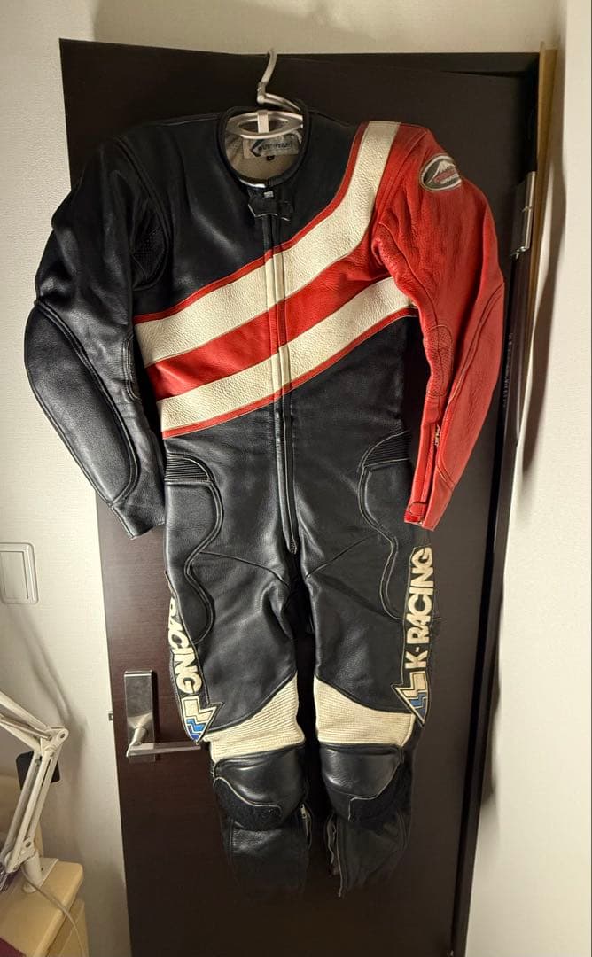 KUSHITANI サイズL ツナギレーシングスーツ　クシタニ 牛革レザー