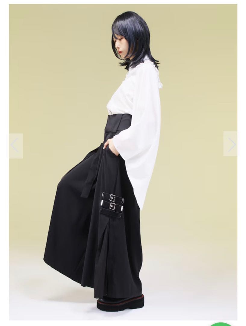 新品タグ付き‼️ 和洋折衷　ユニセックス 袴風ラップワイドパンツ IRO＋IRO
