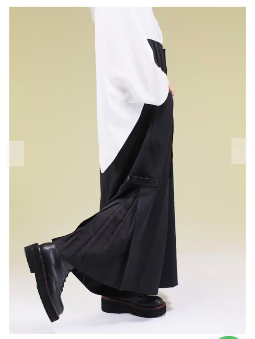 新品タグ付き‼️ 和洋折衷　ユニセックス 袴風ラップワイドパンツ IRO＋IRO