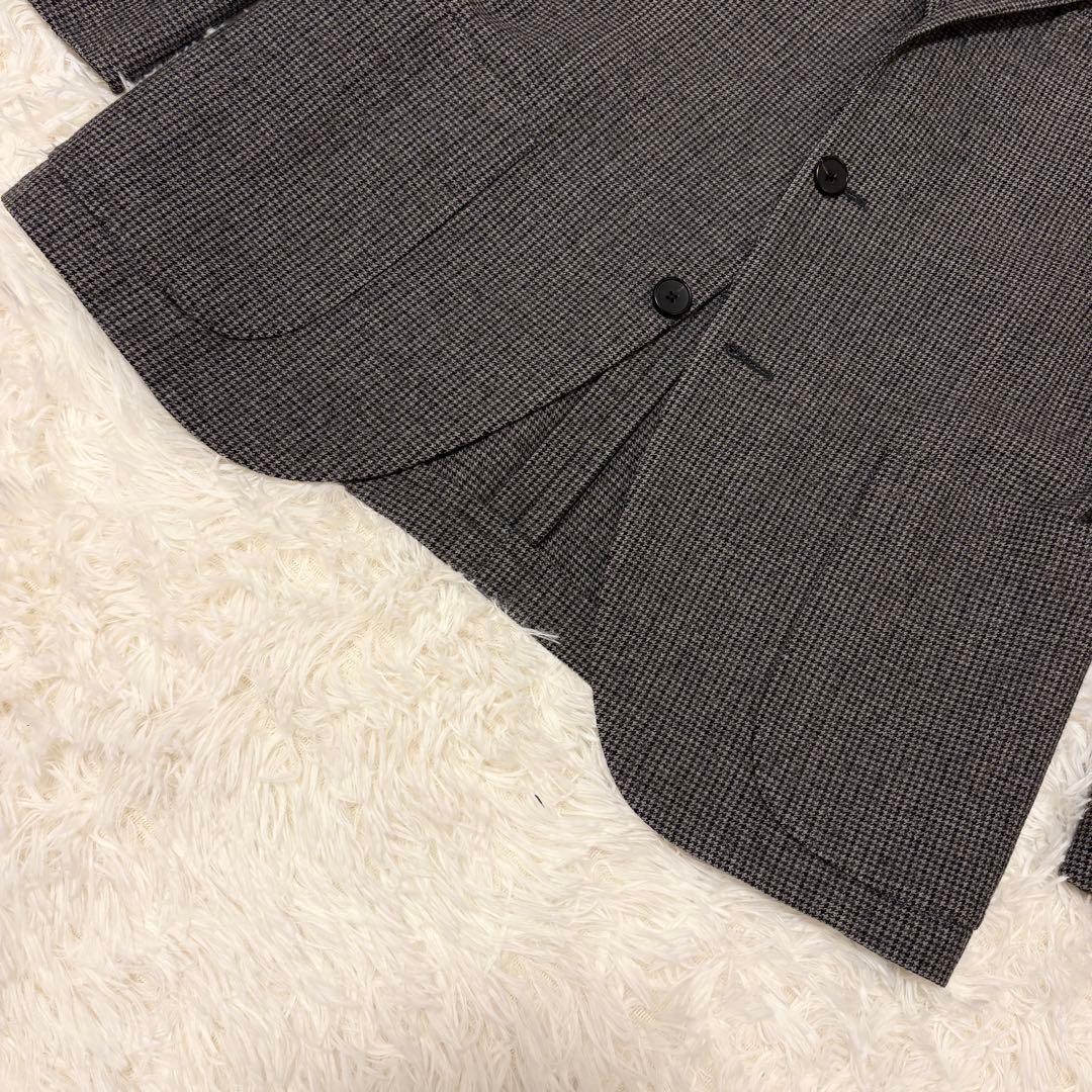 【極美品✨イタリア製】LARDINI 千鳥格子 テーラード ジャケット M相当