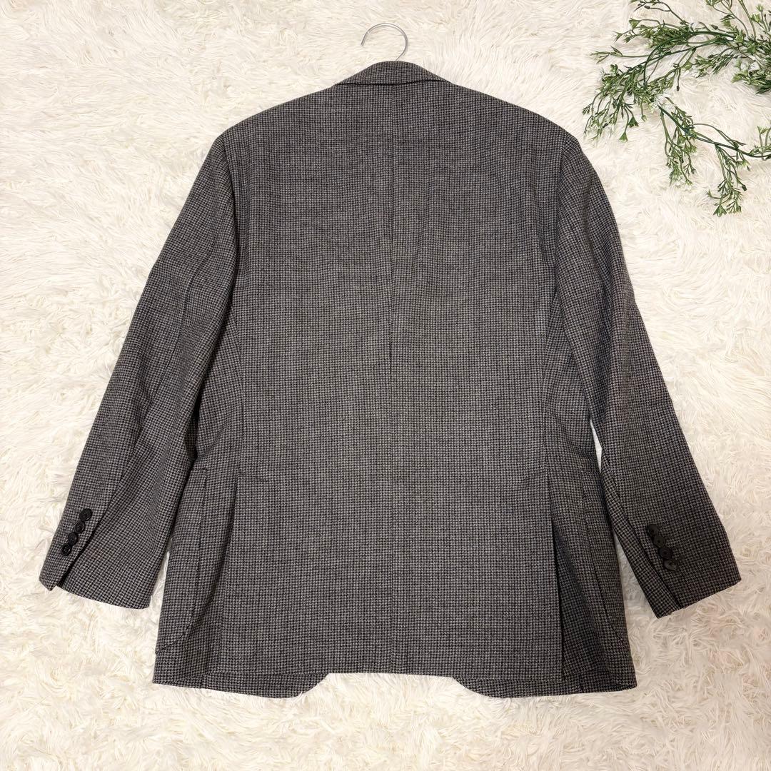 【極美品✨イタリア製】LARDINI 千鳥格子 テーラード ジャケット M相当