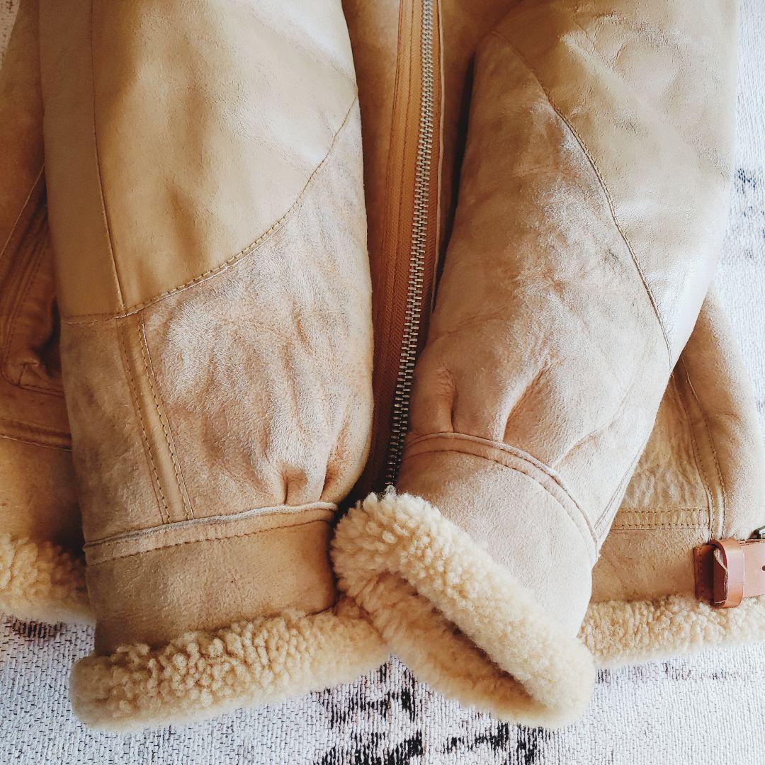 中古【AVIREX】アヴィレックス B-3フライトジャケット 38ムートン 大戦