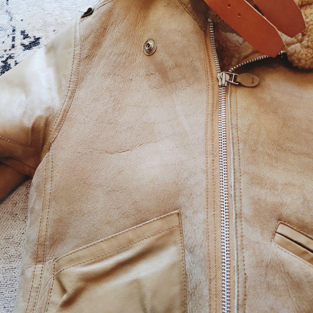 中古【AVIREX】アヴィレックス B-3フライトジャケット 38ムートン 大戦