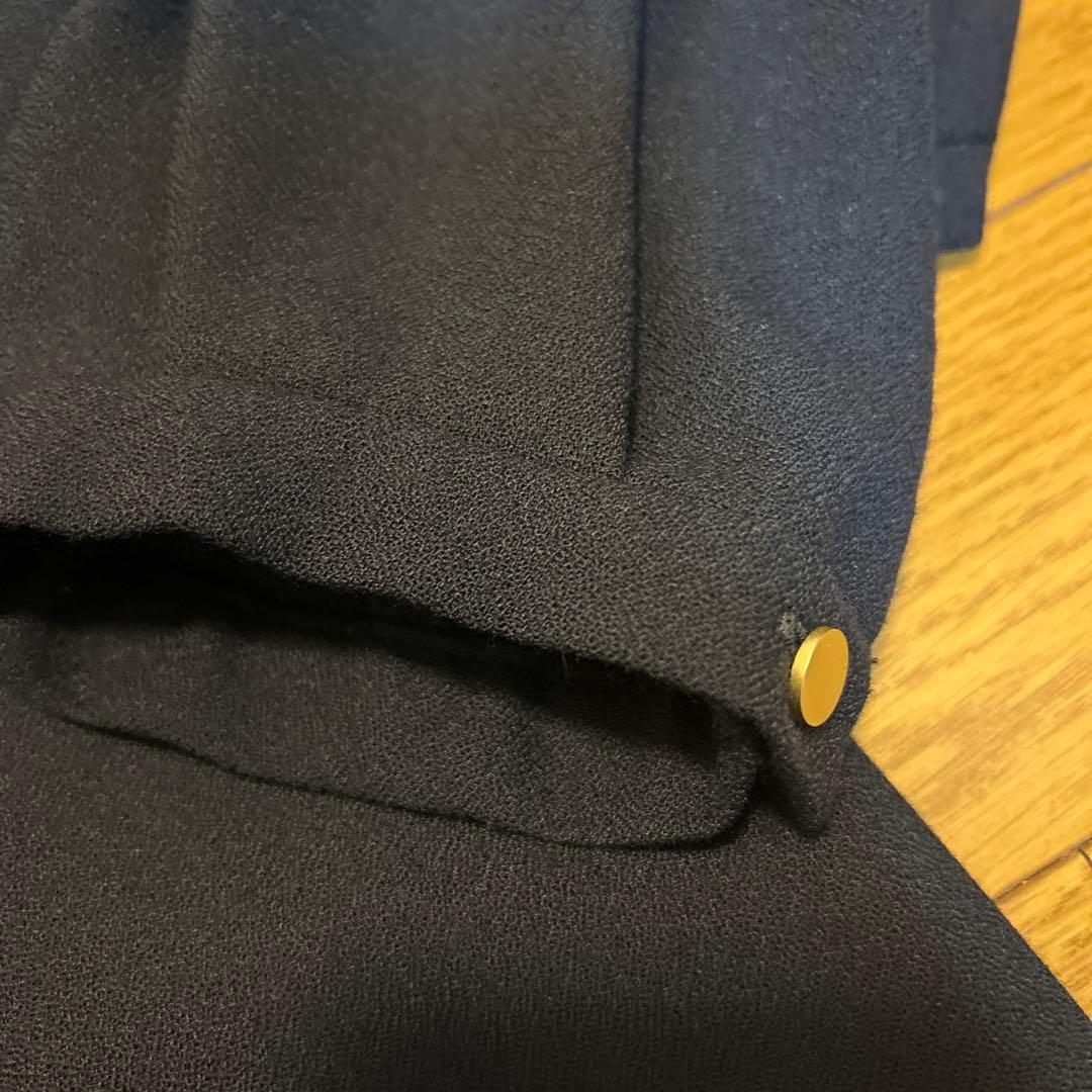 【洗える】ウールミックスジョーゼット ワンピース