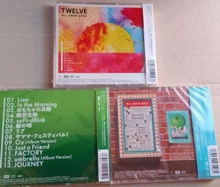 新品未開封 Mrs.GREEN APPLE CD 3作品