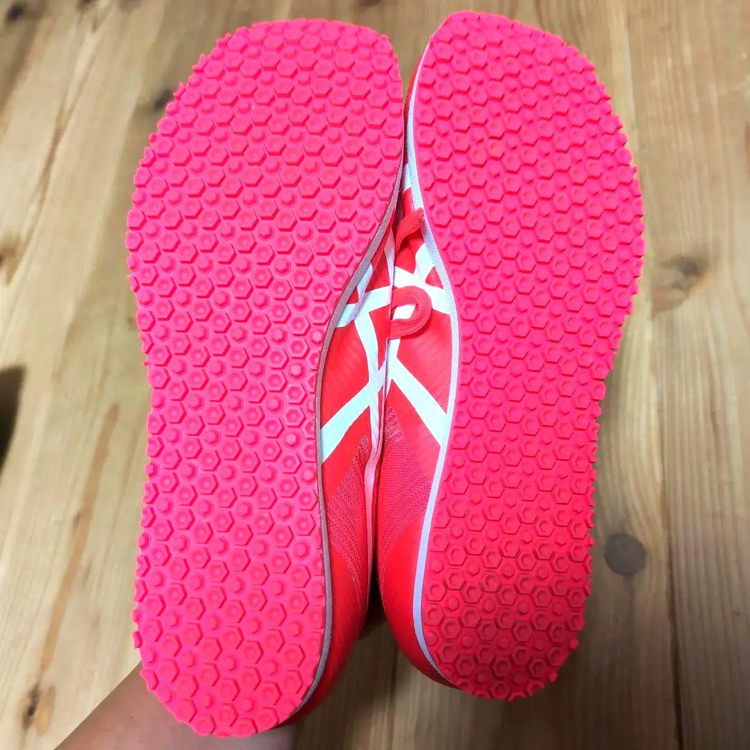 トレーニングシューズ　アシックス　ウィンドスプリント3　レッド24.0cm 美品